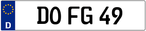 Truck License Plate